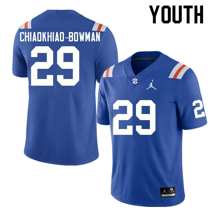 Youth #29 Thai Chiaokhiao-Bowman Florida Gators College Football Jerseys Sale-Throwback